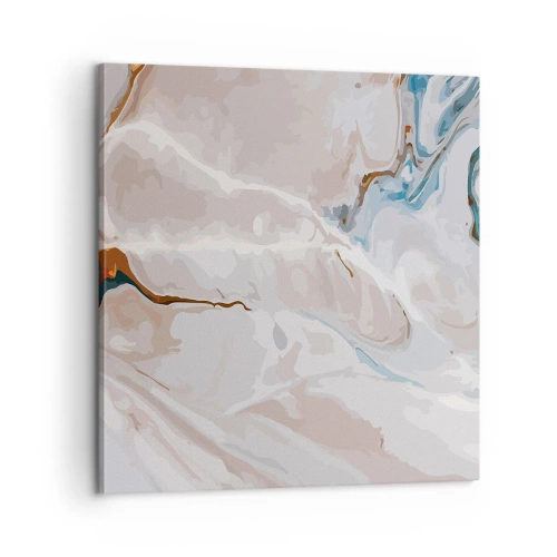 Vászonkép - Kék kanyarog a fehér alatt - 60x60 cm
