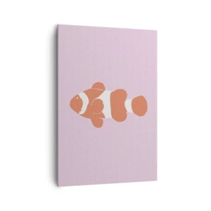 Vászonkép - Illik a korall az arcához és a farkához - 70x100 cm