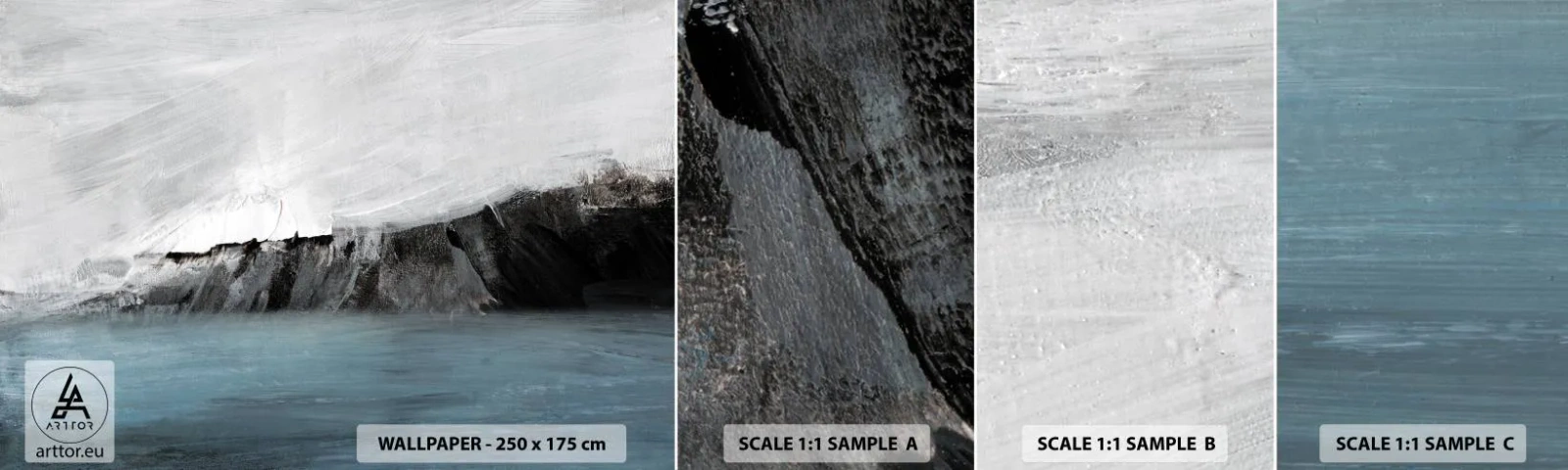 Fotótapéta Minta Standard Eco - Víz - föld: az elemek összecsapása - Tengerpart, Tájkép, Tenger - 100x30 cm