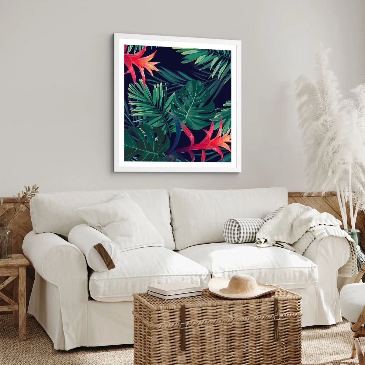 Poszter fekete keretben - Zölden égni - 60x60 cm