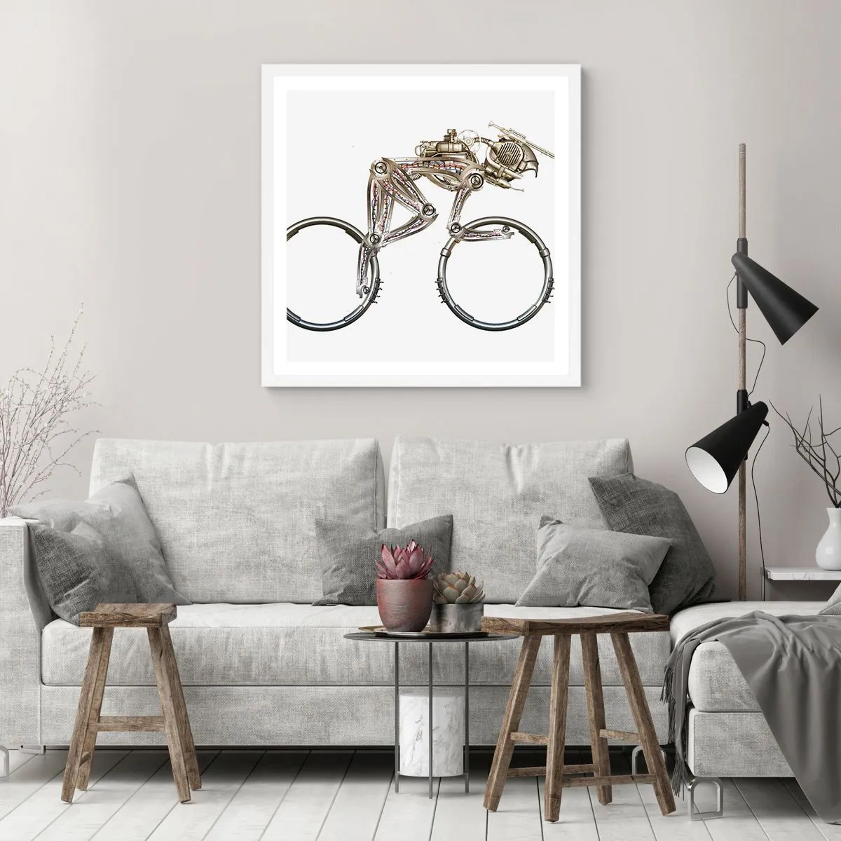 Poszter fekete keretben - Remek gép - 30x30 cm
