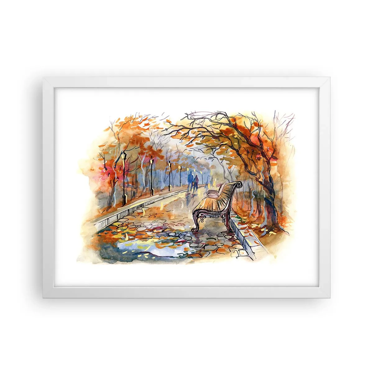 Poszter fekete keretben - Kiránduljunk együtt az őszbe - 40x30 cm