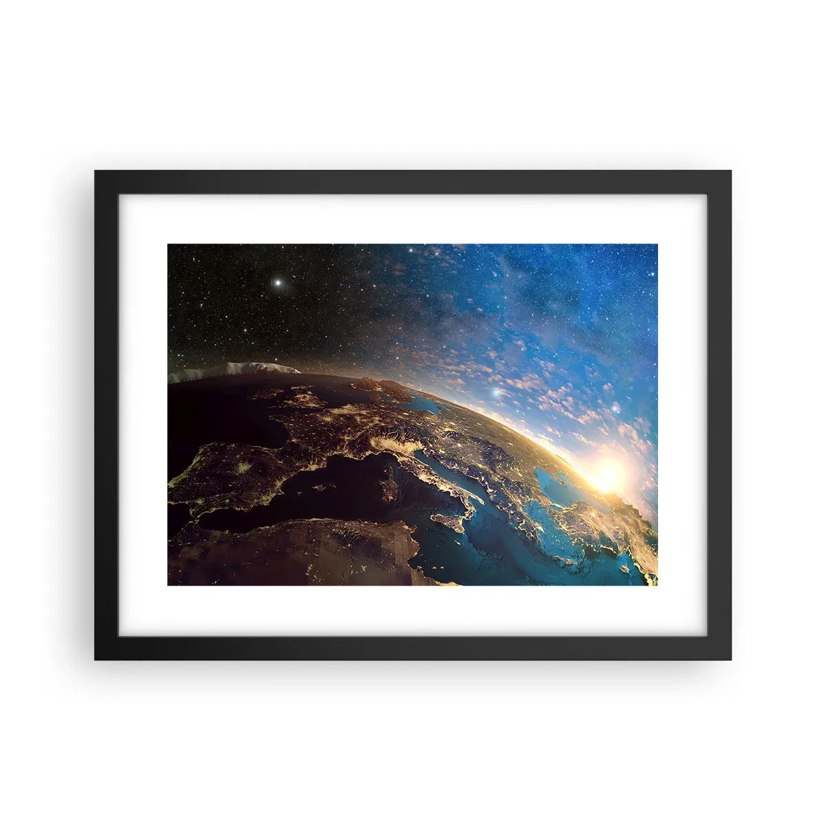 Poszter fehér keretben - Tekintsünk magunkra távolról - 40x30 cm