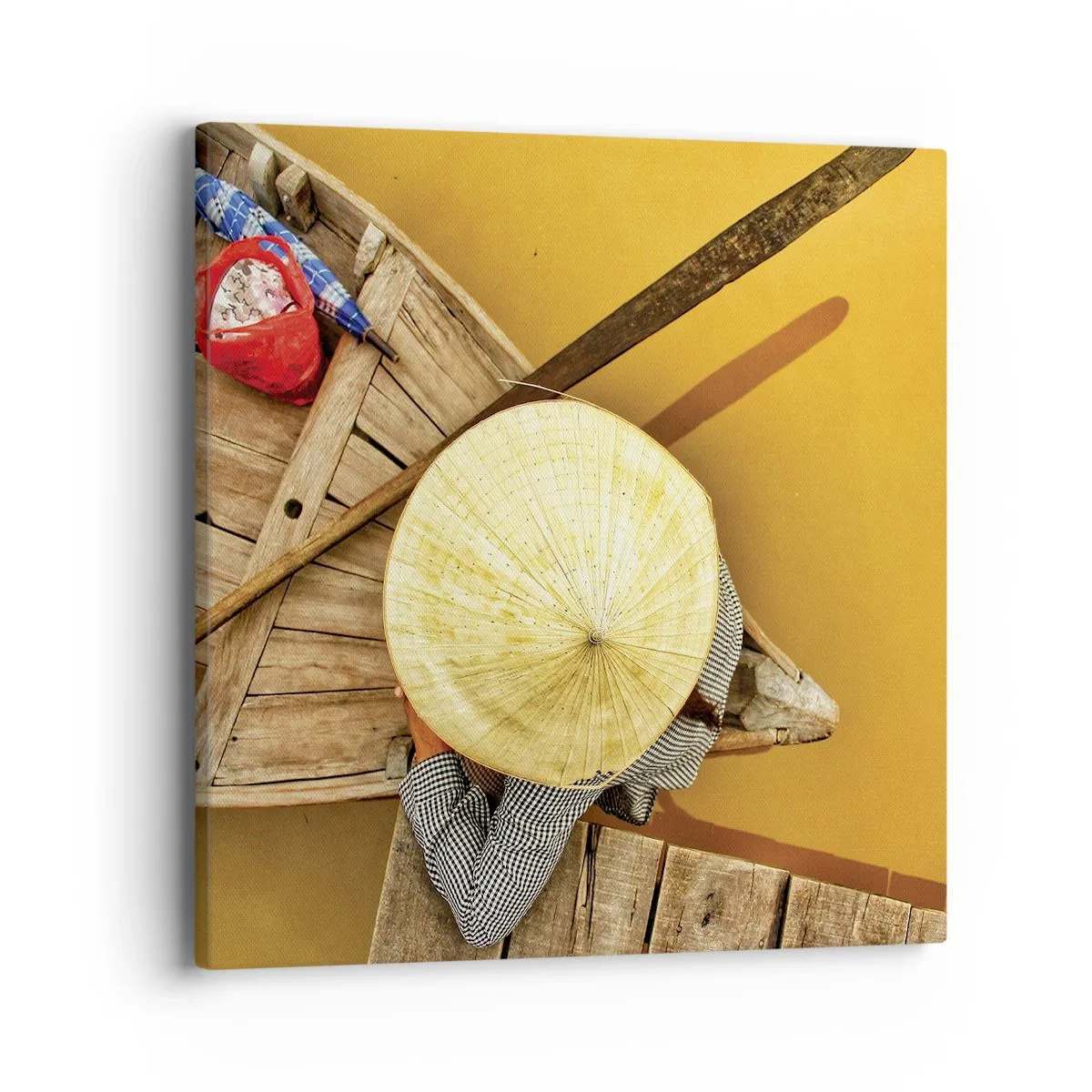 Vászonkép - Élet a Sárga-folyón - 40x40 cm