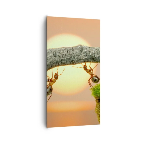 Vászonkép - Boldog, közös munka - 65x120 cm