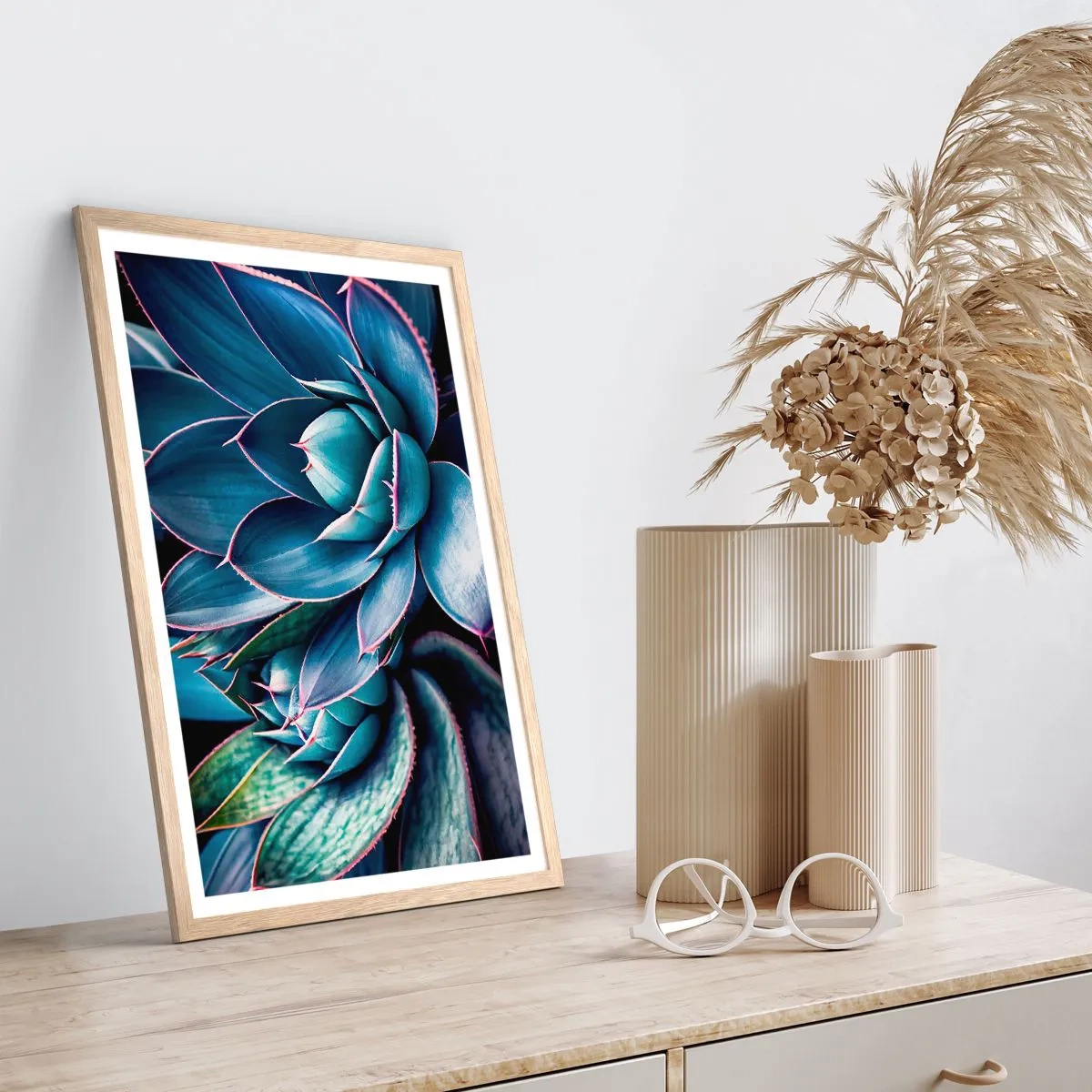 Poszter világos tölgy keretben - Életerő - 70x100 cm