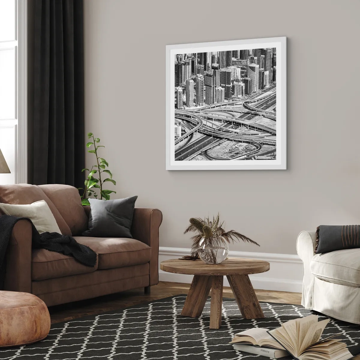 Poszter fekete keretben - Dubai – a lehetetlen város - 40x40 cm