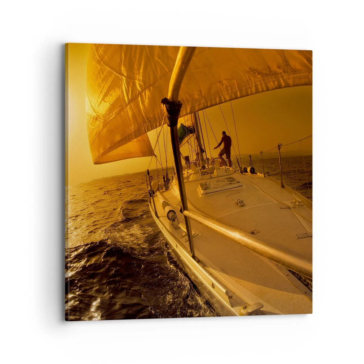 Vászonkép - Arany este egy színes nap után - 70x70 cm