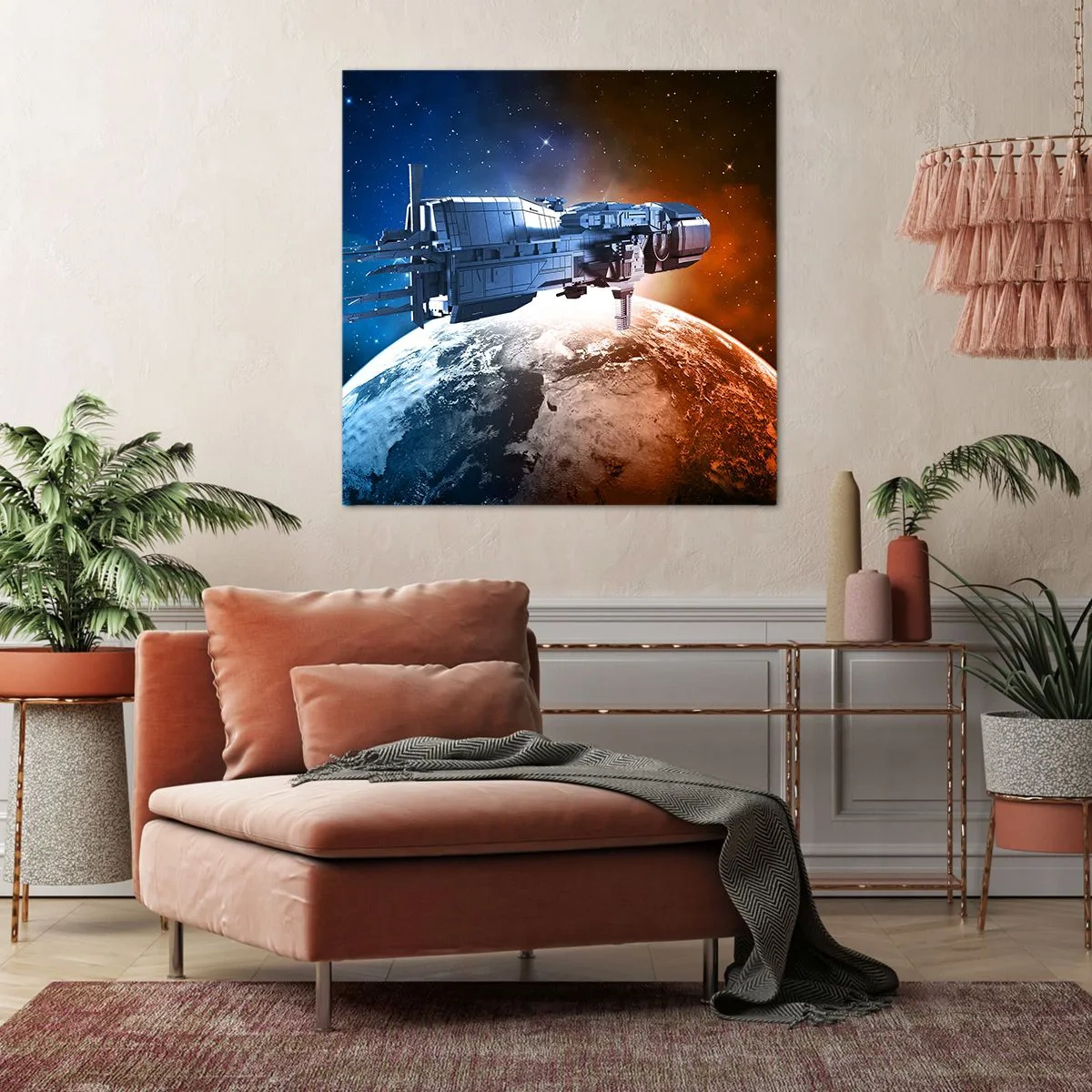 Vászonkép - Óvatos megfigyelő - 70x70 cm
