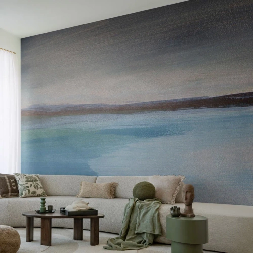 Fotótapéta Premium Sand - Vízszintes tájkép - Tenger, Darab, Strand - 450x315 cm