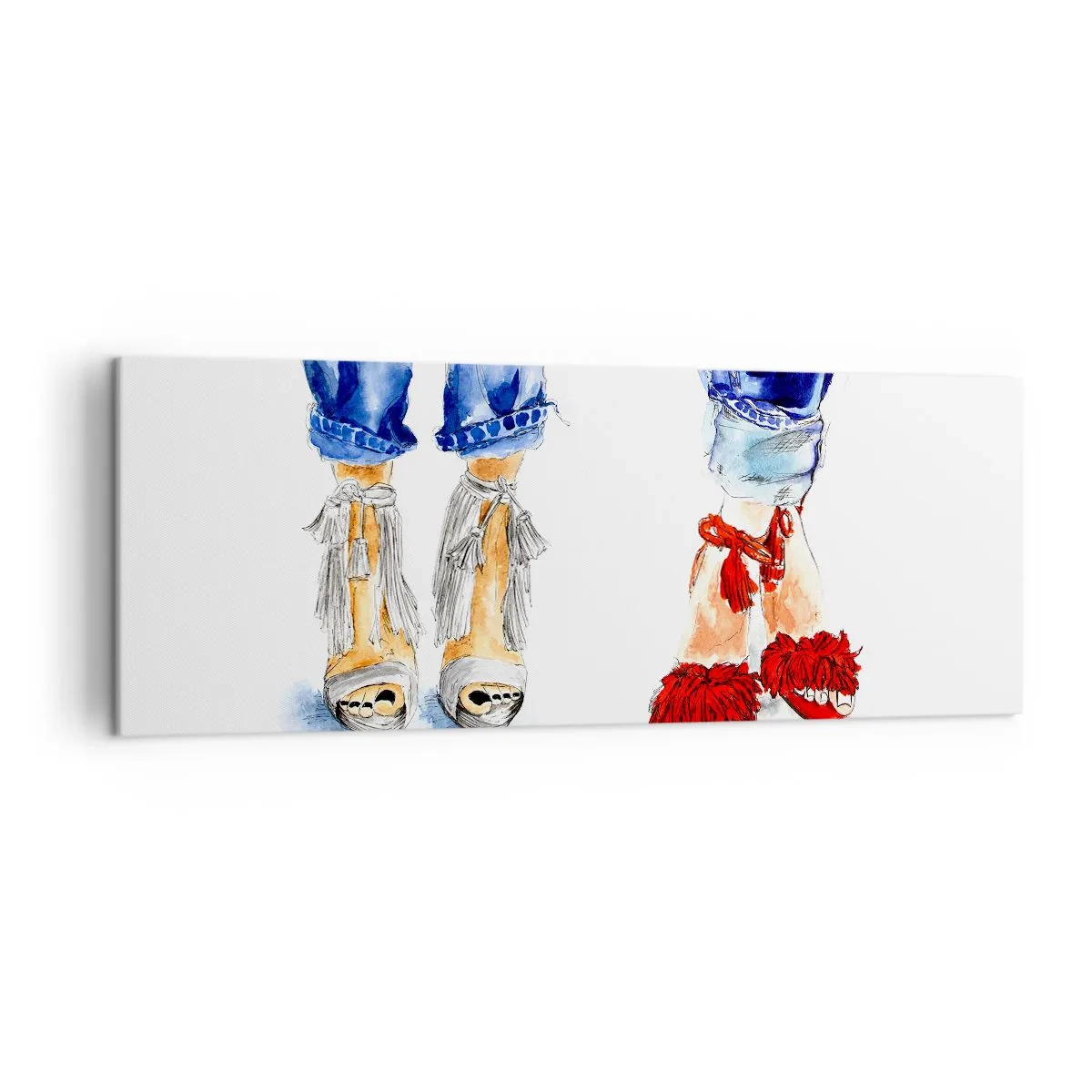 Vászonkép - Talán elmegyünk sétálni? - 140x50 cm