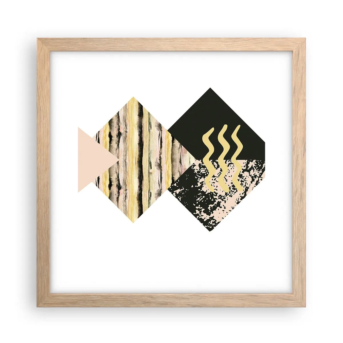 Poszter világos tölgy keretben - Nem olyan egyszerű - 30x30 cm