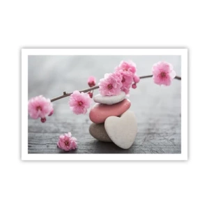 Poszter - Boldogság a cseresznyevirággal - 91x61 cm