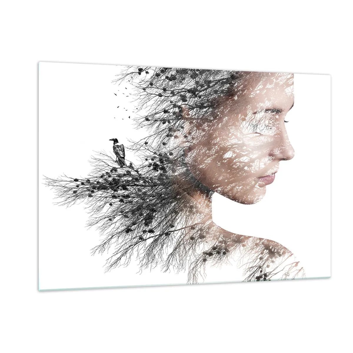 Üveg kép - Az erdő szelleme - 120x80 cm
