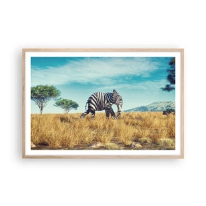 Poszter világos tölgy keretben - A szürke már nem menő - 91x61 cm