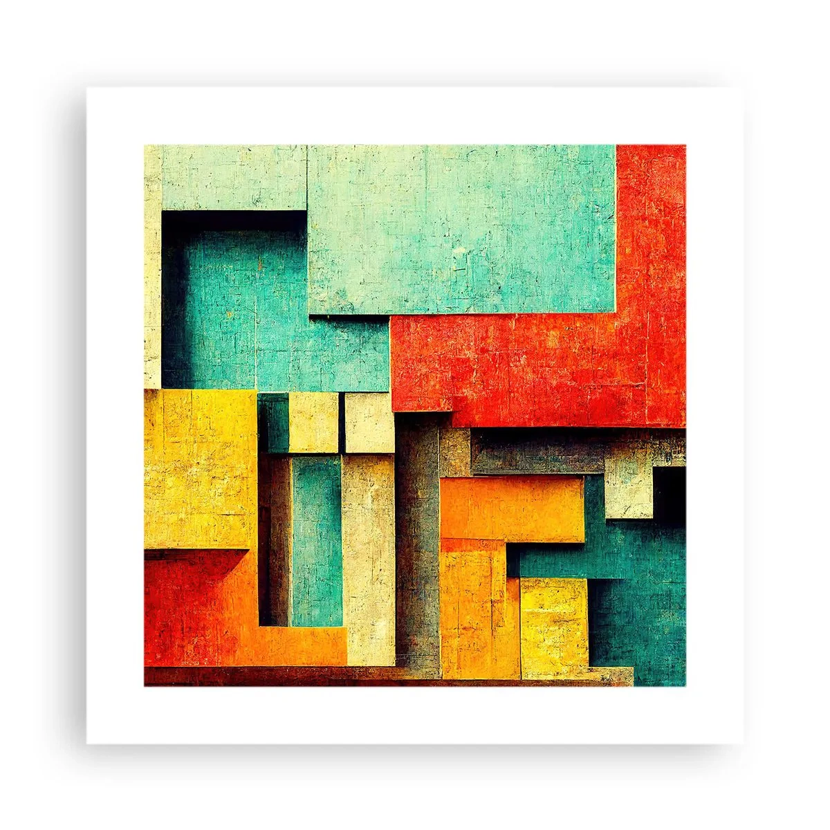 Poszter - A derékszögek fesztiválja - 40x40 cm