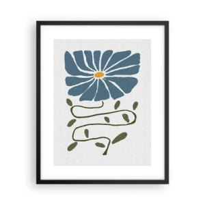 Poszter fehér keretben - Gallyból virág - 40x50 cm