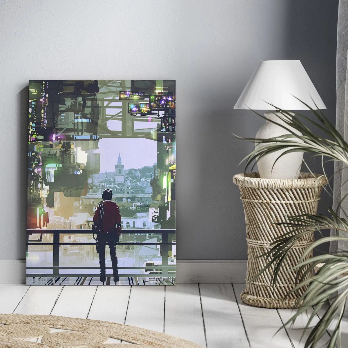 Vászonkép - Két világ - 55x100 cm