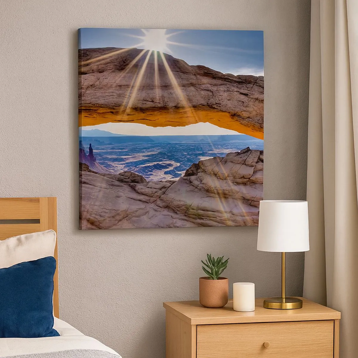 Vászonkép - A sziklakapun át - 30x30 cm