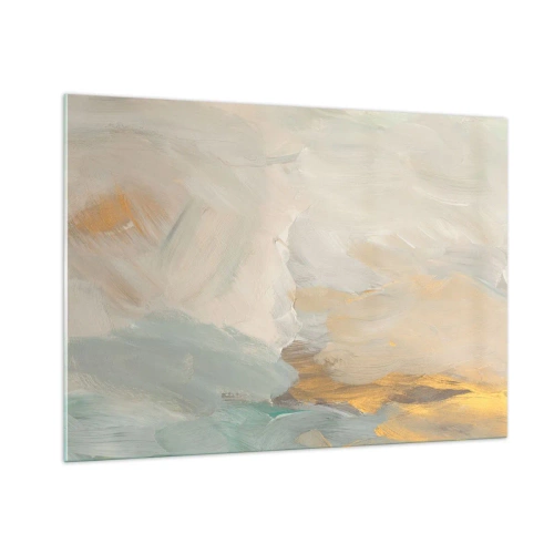 Üveg kép - Absztrakció - a szelídség földje - 100x70 cm