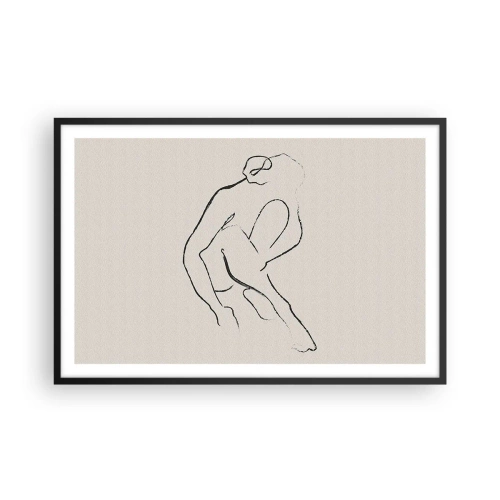 Poszter fehér keretben - Intim vázlat - 91x61 cm