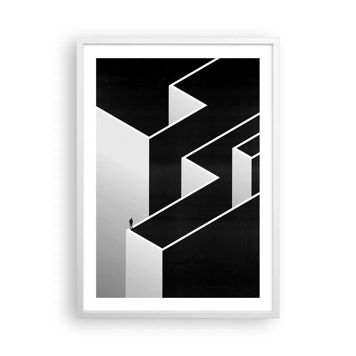 Poszter fekete keretben - Magány a csúcson - 50x70 cm