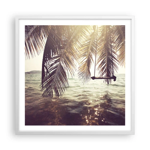 Poszter fekete keretben - Tetszés szerint hintázhat a felhők között - 60x60 cm