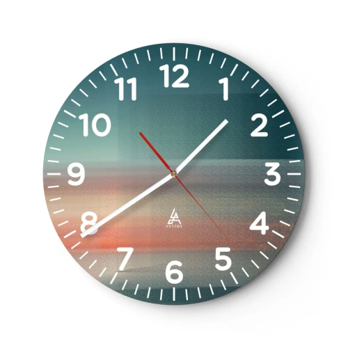 Falióra, Óra - Absztrakt: fényhullámok - 30x30 cm