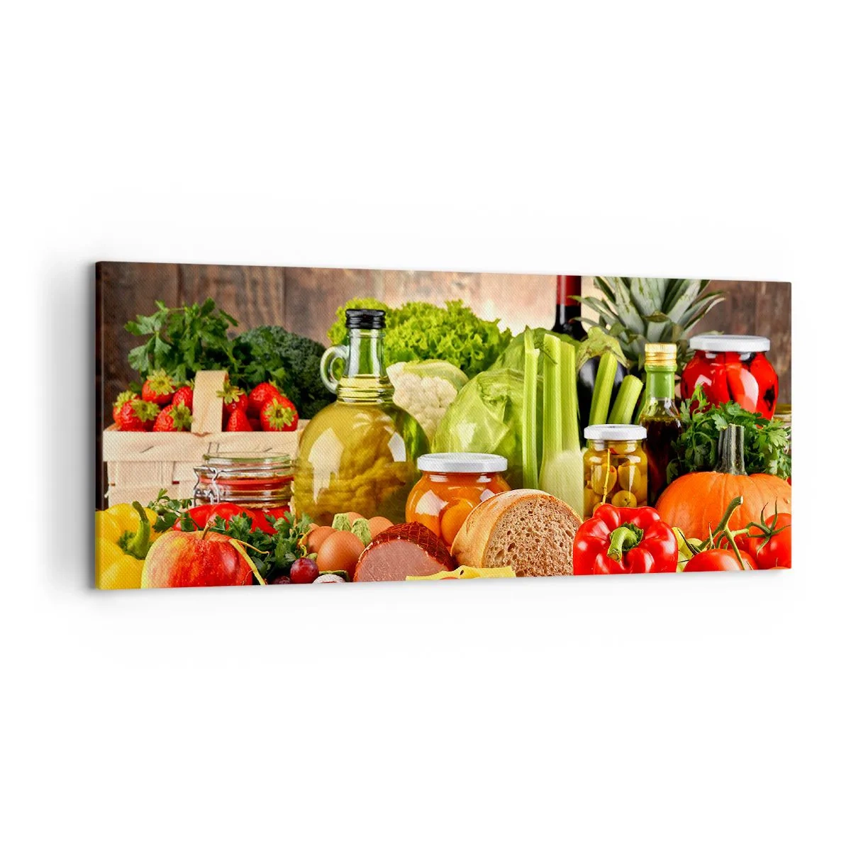 Vászonkép - Füstölt, sült és pácolt - 120x50 cm