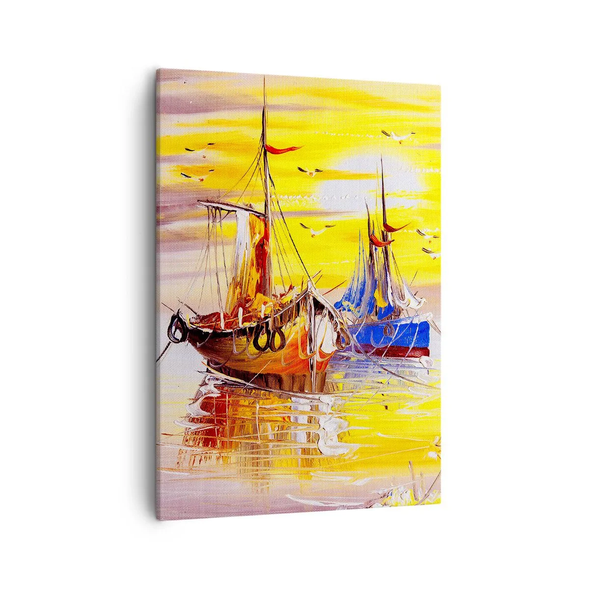 Vászonkép - Megérdemelt pihenés a kikötőben - 50x70 cm
