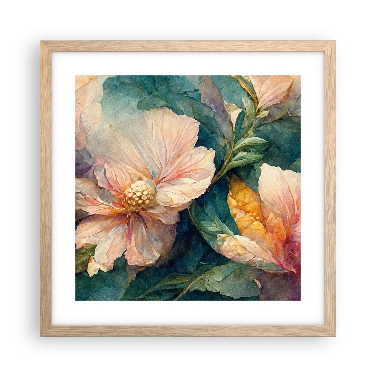 Poszter világos tölgy keretben - A nagyon finomság - 40x40 cm