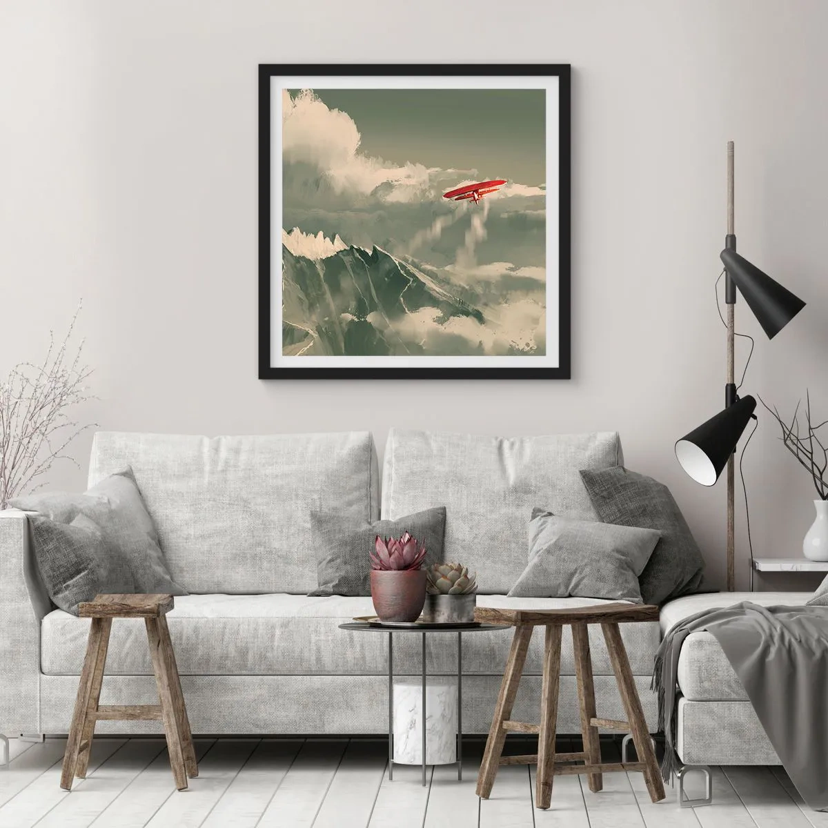 Poszter fehér keretben - Rettenthetetlen úttörő - 40x40 cm