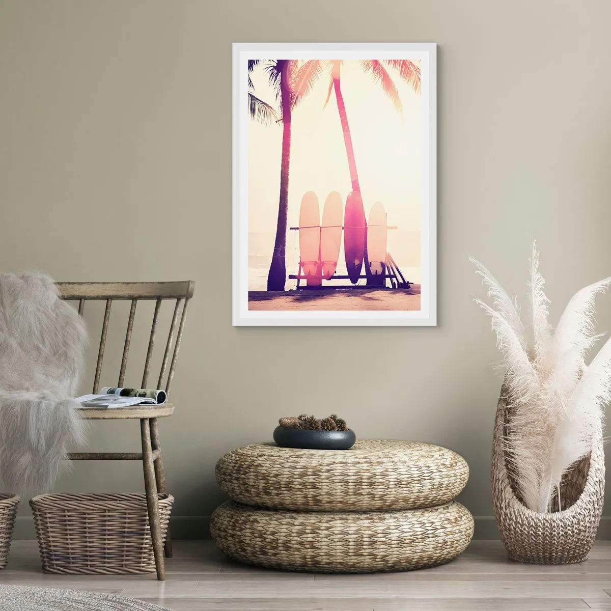 Poszter fekete keretben - Ez remek nap lesz - 50x70 cm