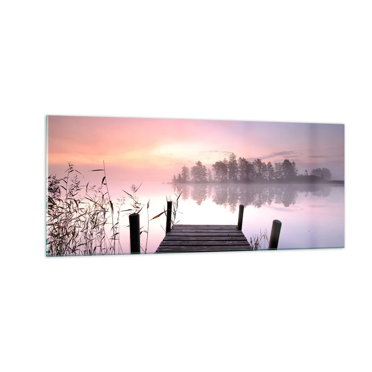 Üveg kép - A lila ködből... - 100x40 cm