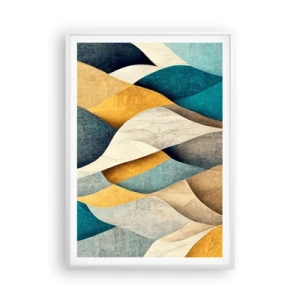 Poszter fekete keretben - Ritmus és hullámzás - 70x100 cm