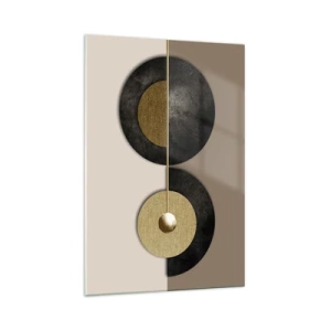 Üveg kép - Variációk egy kör körül - 70x100 cm