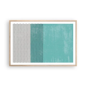 Poszter világos tölgy keretben - Kiegyensúlyozott kompozíció - 91x61 cm