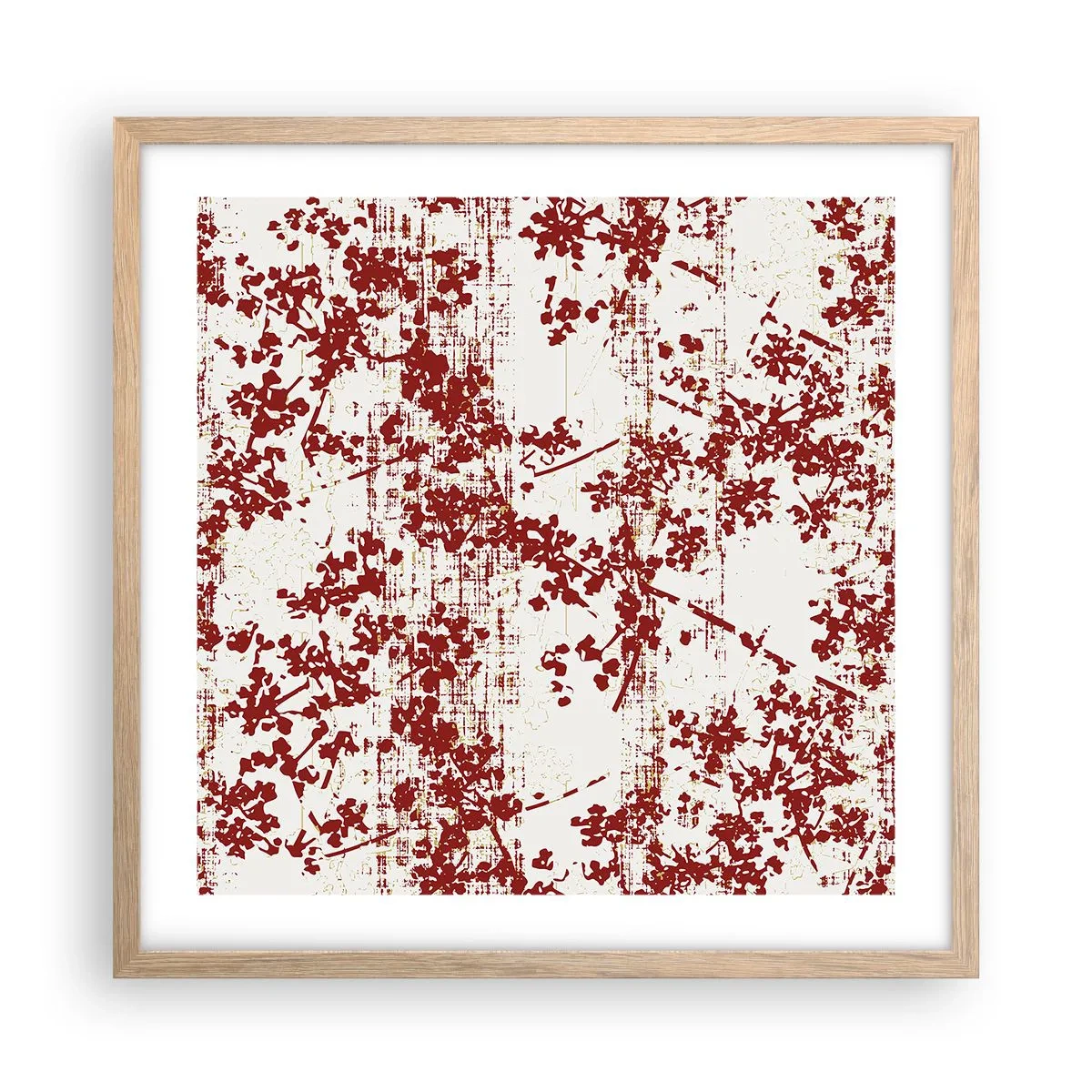 Poszter világos tölgy keretben - Mint egy régi perkál - 50x50 cm