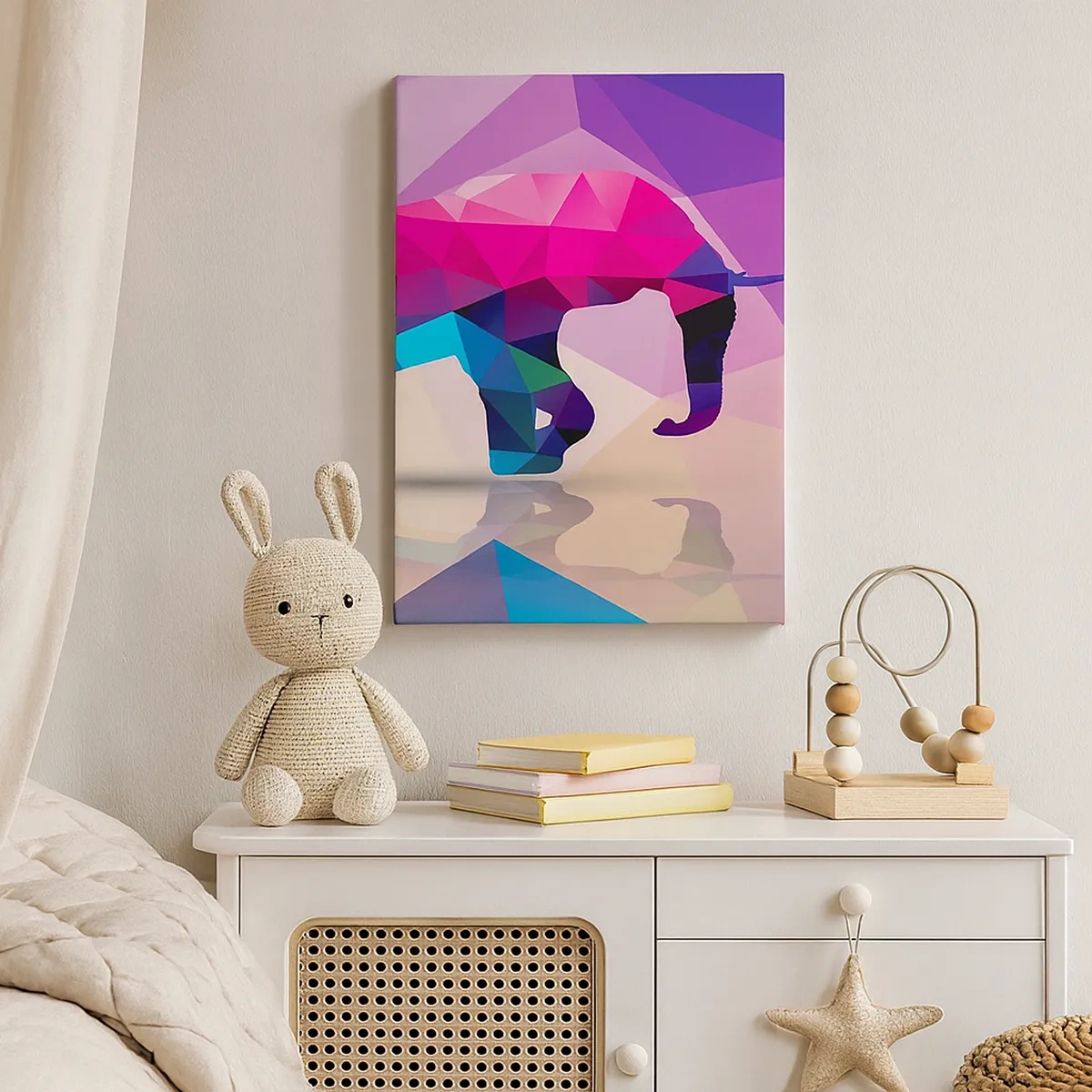 Vászonkép - Kristály dinoszaurusz - 50x70 cm