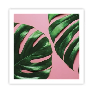 Poszter - Zöld rendez-vous - 60x60 cm