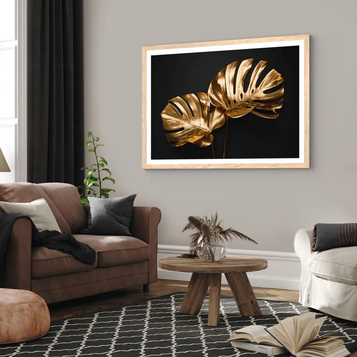 Poszter világos tölgy keretben - A természet kincsei - 91x61 cm