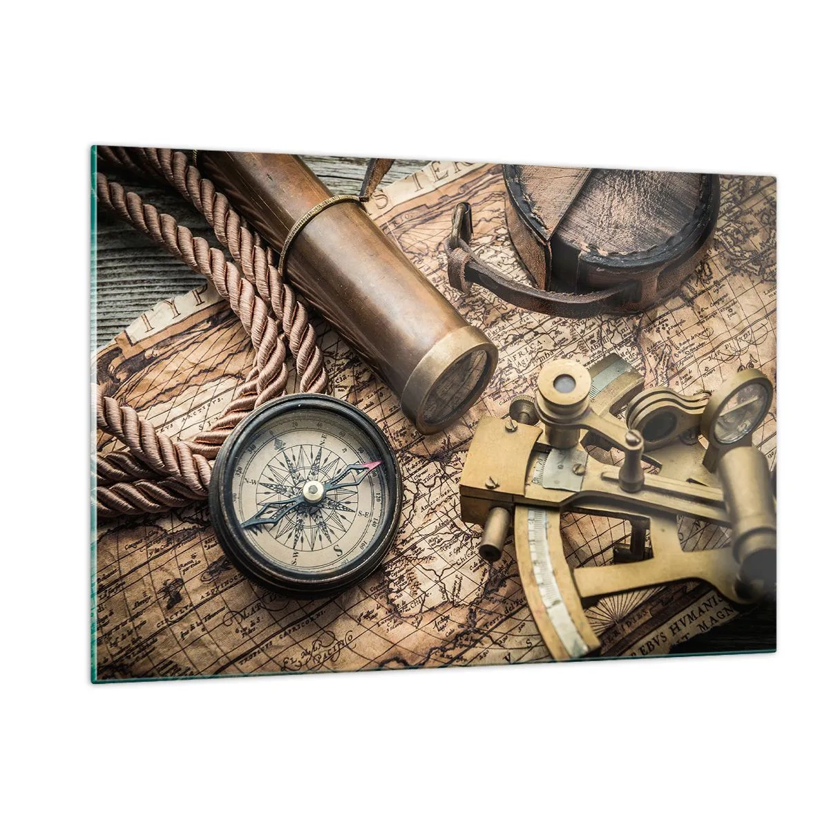 Üveg kép - Állítson be egy irányt - 120x80 cm