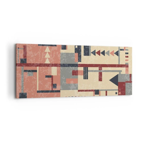 Vászonkép - A függőleges és vízszintes felületek kombinációja - 120x50 cm