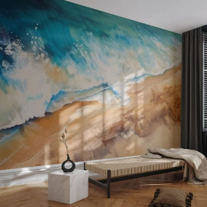 Fotótapéta Standard Eco - Visszatérő hullám - Tengerpart, Tengerpart, óceán - 500x350 cm