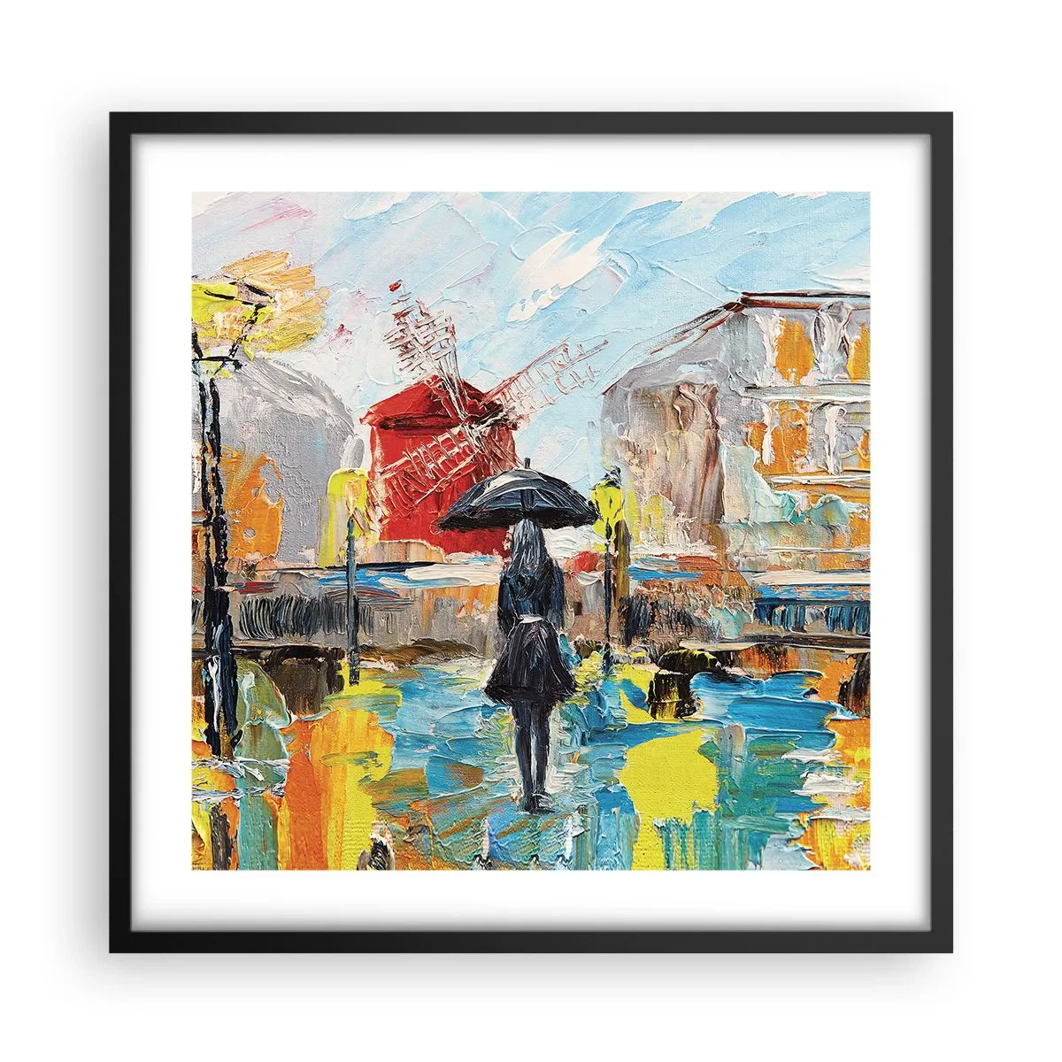 Poszter fehér keretben - Párizsi legendák - 50x50 cm