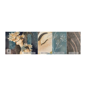 Fotótapéta Minta Premium Canvas - Mese egy liliomos hercegnőről - Absztrakció, Nő, Virágok - 100x30 cm