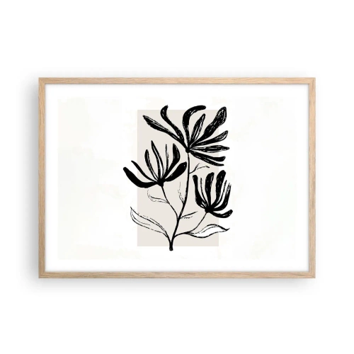 Poszter világos tölgy keretben - Vázlat egy herbáriumhoz - 70x50 cm