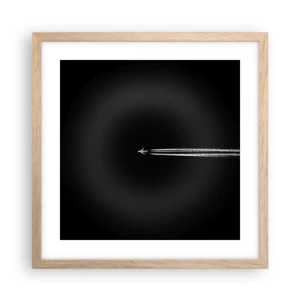 Poszter világos tölgy keretben - Egy másik dimenzióba - 40x40 cm