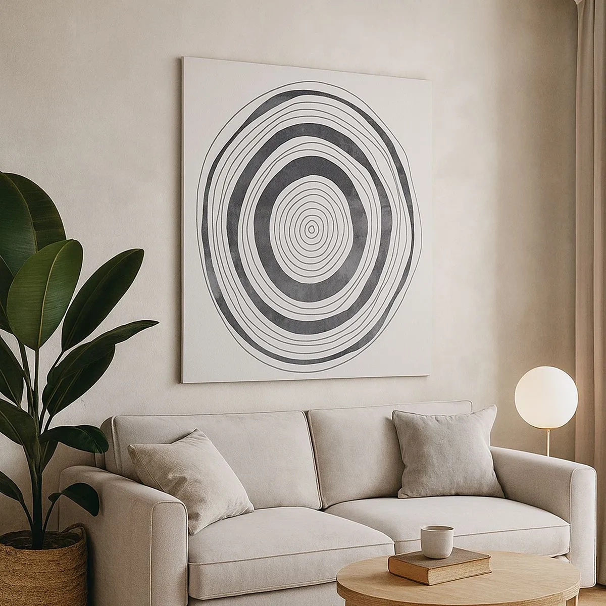 Vászonkép - Az a fontos, ami a kettő között van. - 30x30 cm