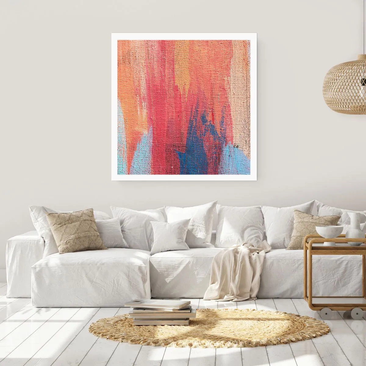 Poszter - Szivárványon kiúszva - 30x30 cm